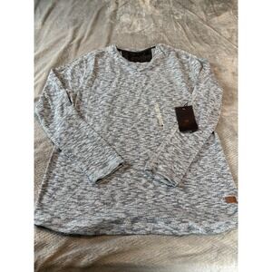 Outpost Makers Men's Blue/Grey Pullover Sweater Size L